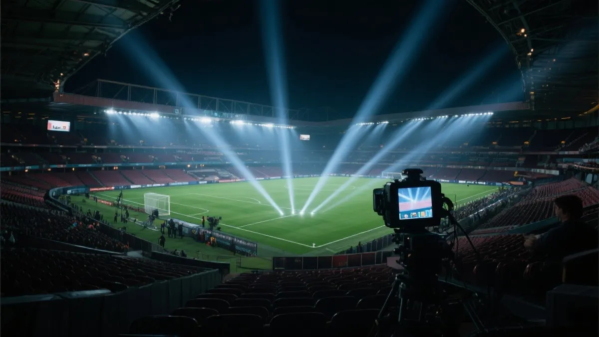 夜间球场与电视转播信号的抽象画面：容量、商业与时区的三角关系